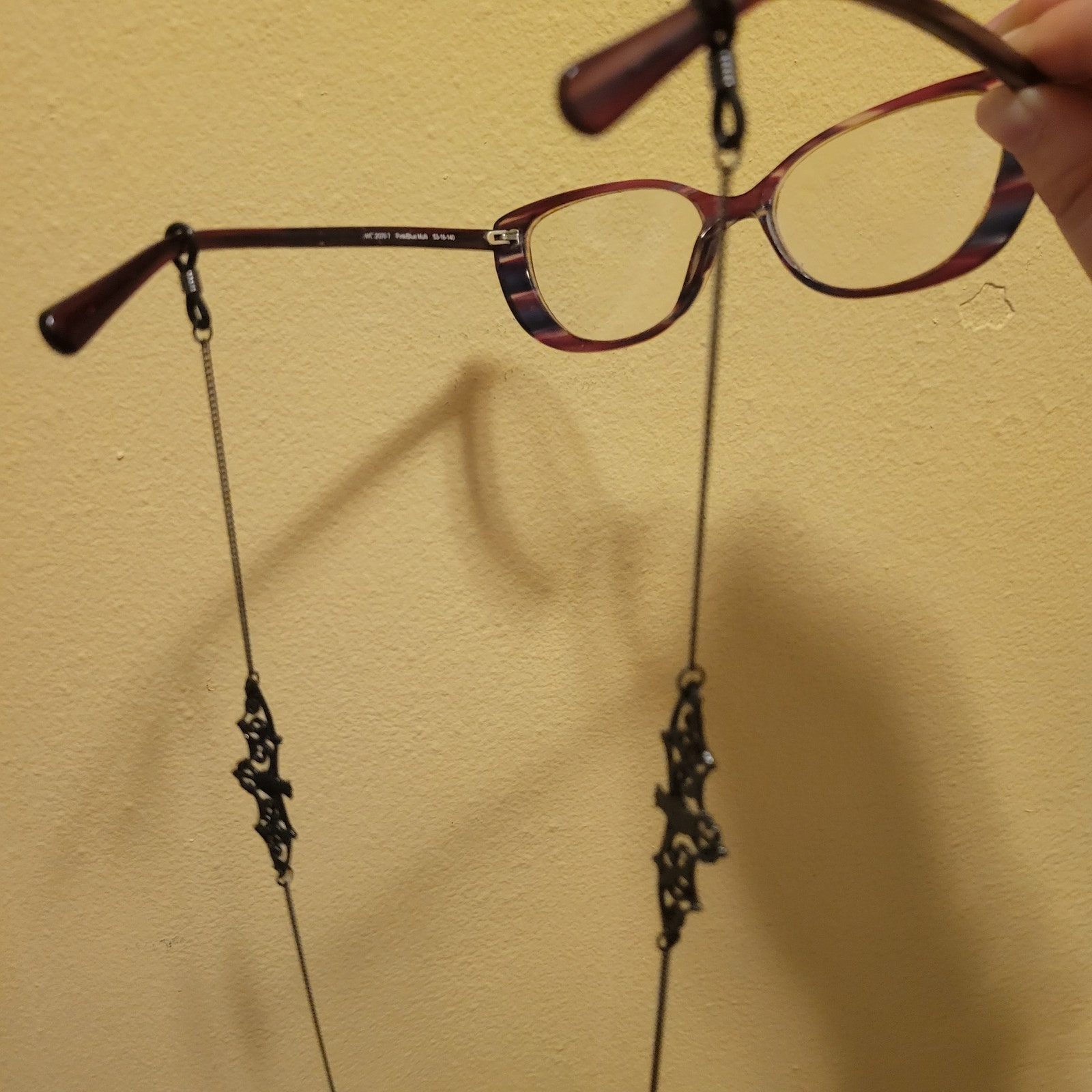 Black Bat Charm Eye Glass Chain Lanyard 20$